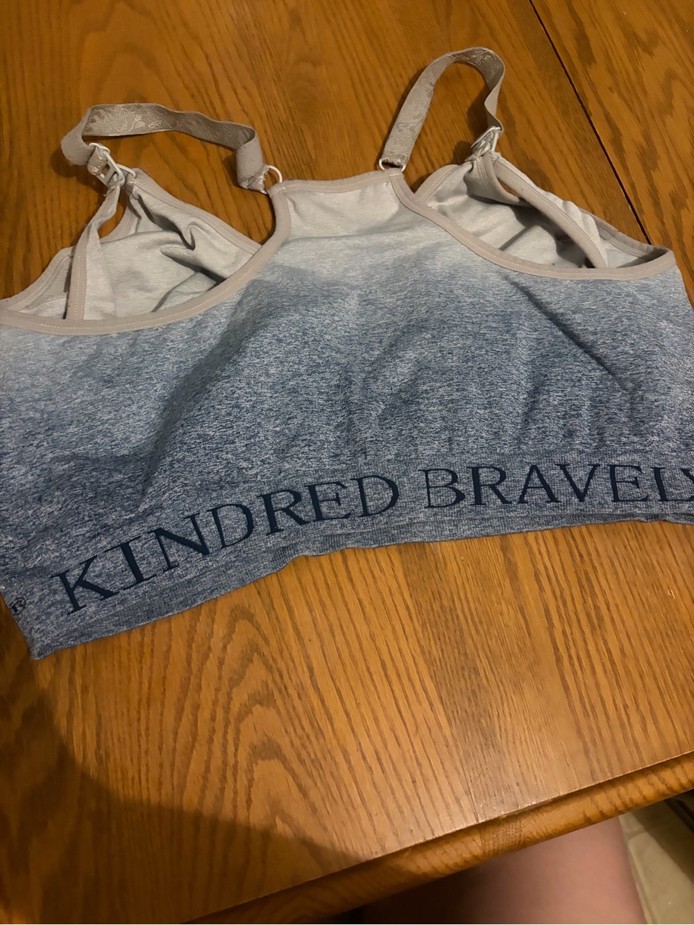 Kindred Bravely Blue-Gray Ombre Nursing Bralette